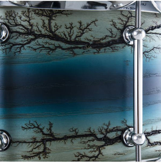 Dixon Ταμπούρο Artisan Electric 14" x 6" Blue Burst