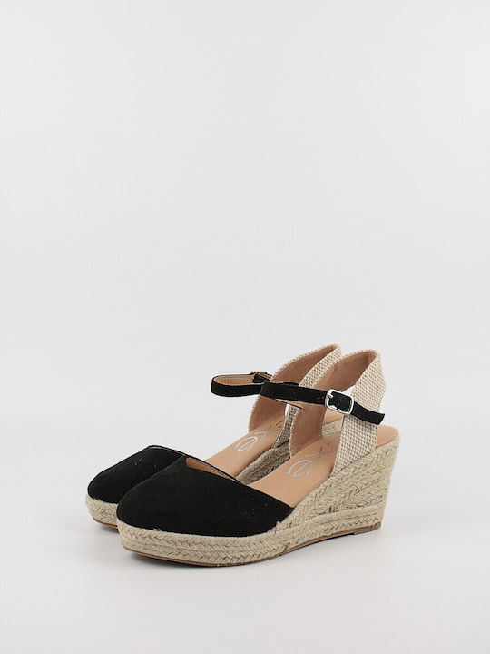 Women's Platform Espadrilles Black