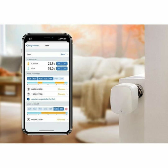 Thermo Ηλεκτρονική Θερμοστατική Κεφαλή με Wi-Fi για Σώμα Καλοριφέρ 2τμχ