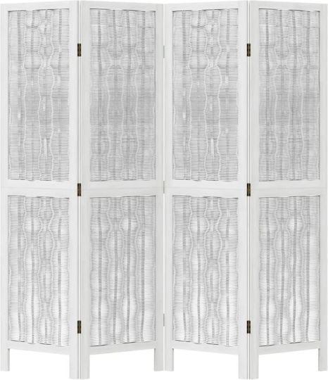 vidaXL Dekorativer Raumteiler Hölzernes mit 4 Paneelen 140x160cm