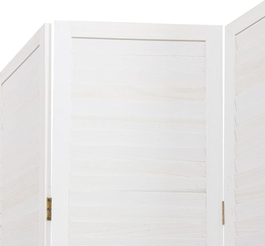 vidaXL Decorative Room Divider Wooden with 3 Panels 105x220cm