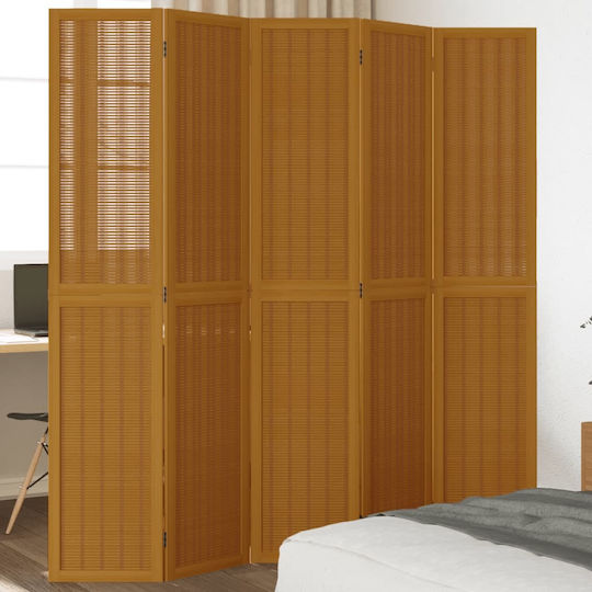 vidaXL Διακοσμητικό Παραβάν Ξύλινο με 5 Φύλλα 175x200cm