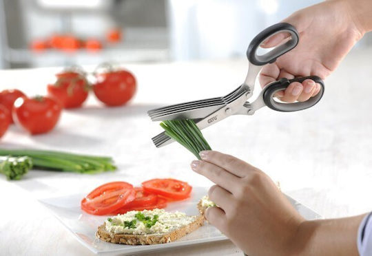 Gefu Ψαλίδι Βοτάνων από Ανοξείδωτο Ατσάλι 19.1cm Μαύρο