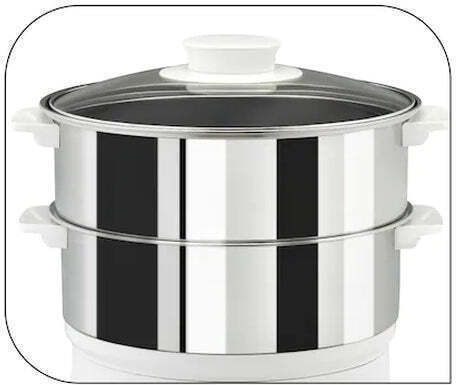 Tefal Convenient Series Парен Котлон с 2 Нива на Готвене 6л