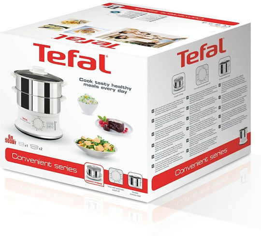 Tefal Convenient Series Парен Котлон с 2 Нива на Готвене 6л