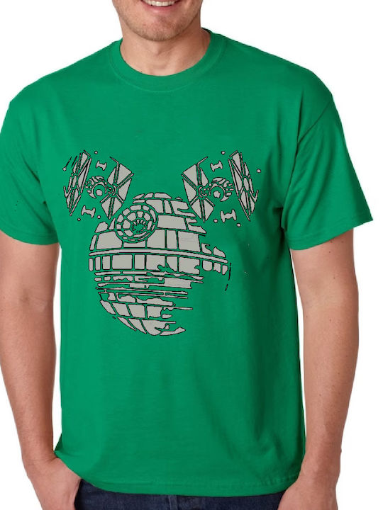 Fruit of the Loom T-shirt Star Wars Green Cotton