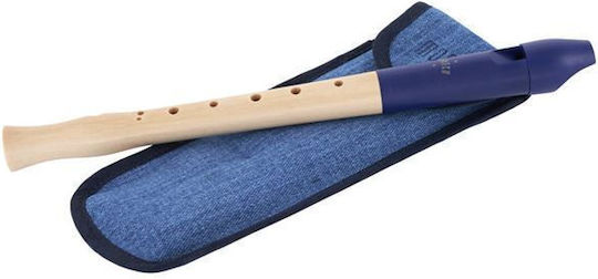 Moeck Soprano Ξύλινη Φλογέρα Flauto 1 Plus Μπαρόκ Μπλε