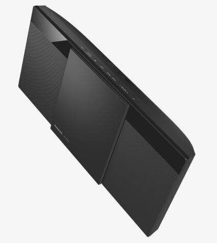 Panasonic Soundsystem 1 SC-HC300 20W mit CD / Digitale Medien Player und Bluetooth Schwarz