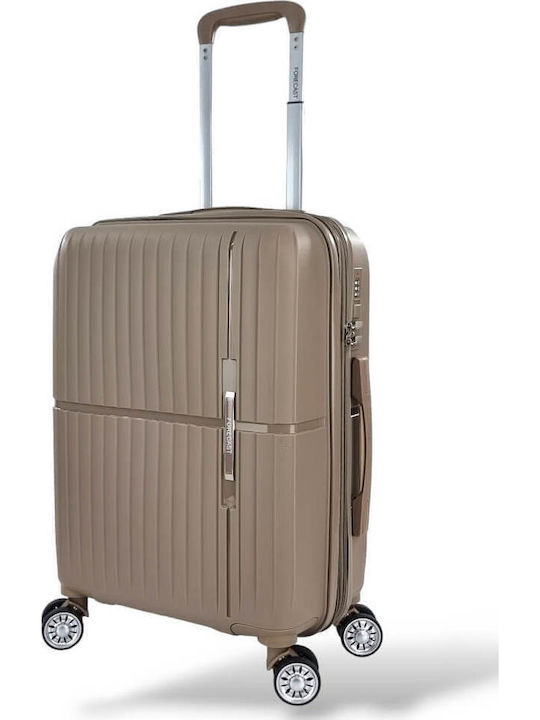 Forecast Reisekoffer Hart Beige mit 4 Räder Höhe 55cm