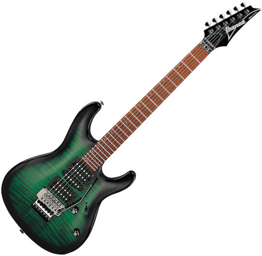 Ibanez KIKOSP3-TEB Electric Guitar Stratocaster with HSH Pickup Configuration Transparent Emerald Burst