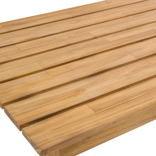 Garden & Terrace Table for Small Spaces Made of Acacia Acacia 90x180x77cm