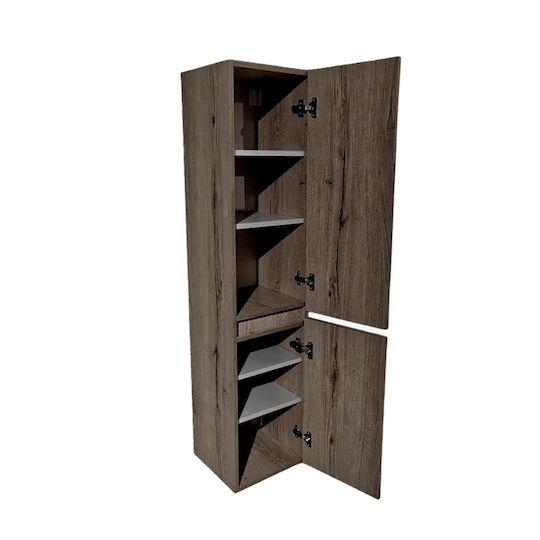 Furnibath Στήλη Μπάνιου Δαπέδου Μ30xΒ24xΥ150cm Γκρι