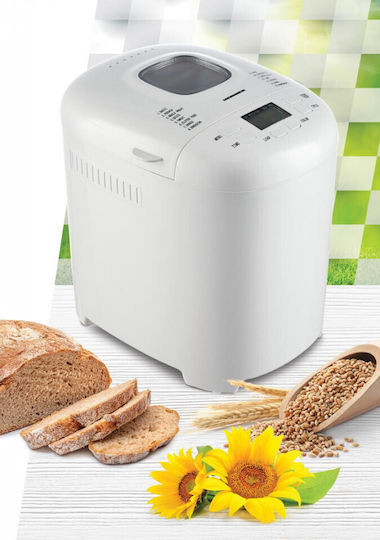 Heinner Bread Maker 550W with Container Capacity 900gr and 15 Baking Programs