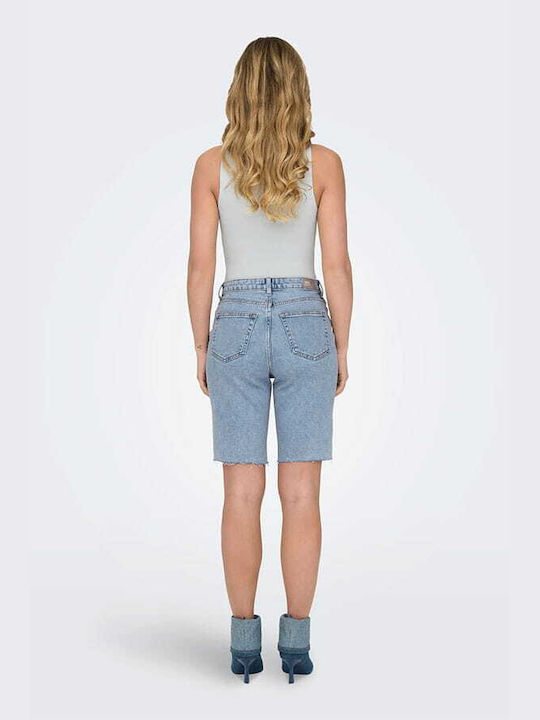 Only Women's Jean High-waisted Shorts Blue