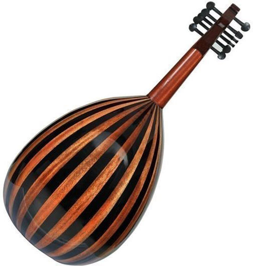 Saz Traditional Oud Μahogany - Black