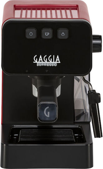 Gaggia Style Automatic Espresso Machine 1900W Pressure 15bar Red