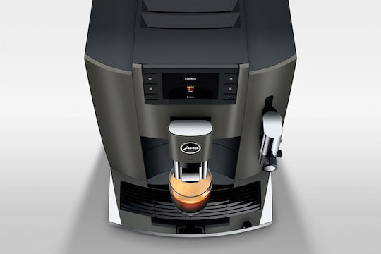 Jura E8 Automatische Espressomaschine 1450W Druckreiniger 15bar mit Mahlwerk Dunkel Edelstahl 15583