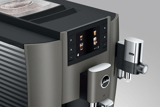 Jura E8 Automatische Espressomaschine 1450W Druckreiniger 15bar mit Mahlwerk Dunkel Edelstahl 15583
