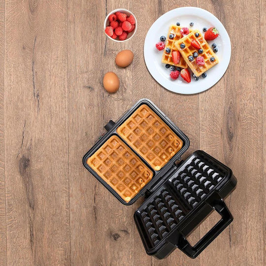 Alpina Appliances Aparat de Vafe pentru Vafe Rectangulare cu 2 Compartimente 1000W