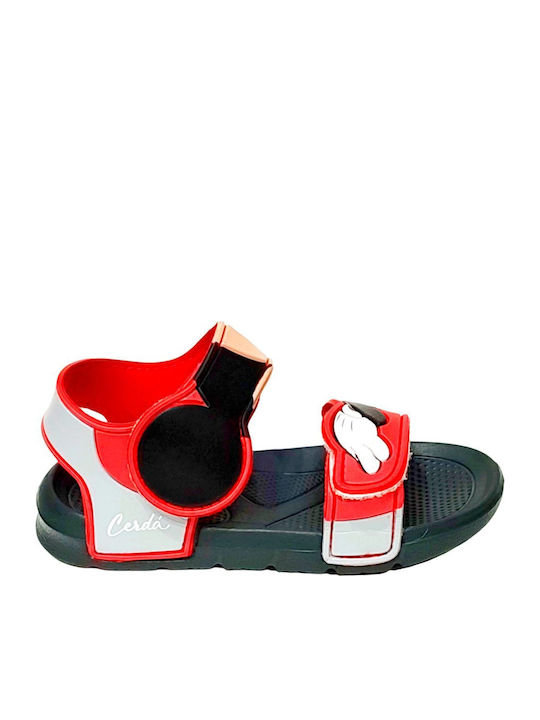 Mickey Beach Sandals Children's Beach Shoes Red