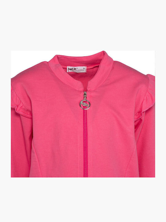Kids Cardigan Fuchsia