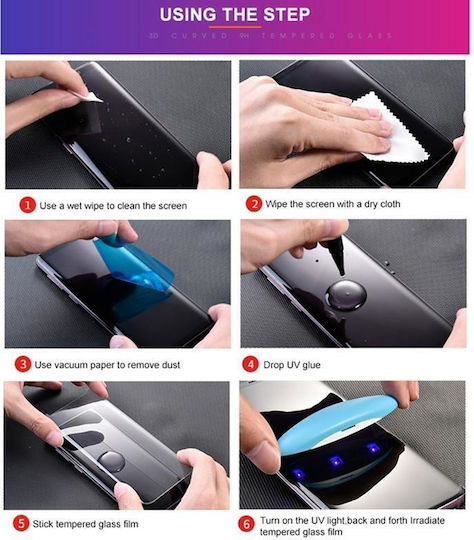 Honor 50 Uv Flüssigkeit gekrümmt voll Kleber gehärtetes Glas Film