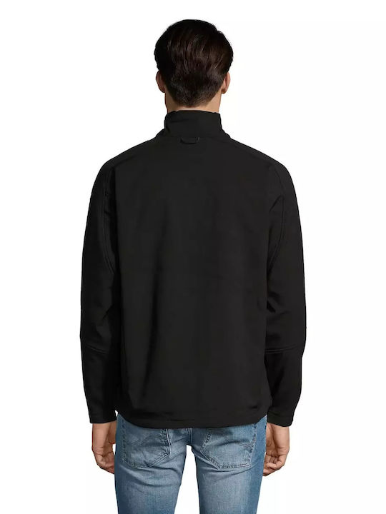 Sol's Men's Cardigan with Zipper BLACK