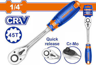 Wadfow Ratchet 1/4" 10.16cm with 45 Blades