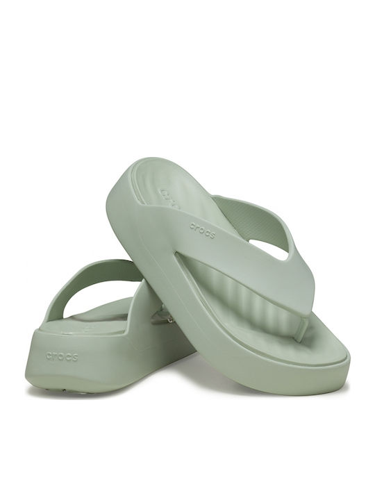Getaway Women's Platform Flip Flops Green