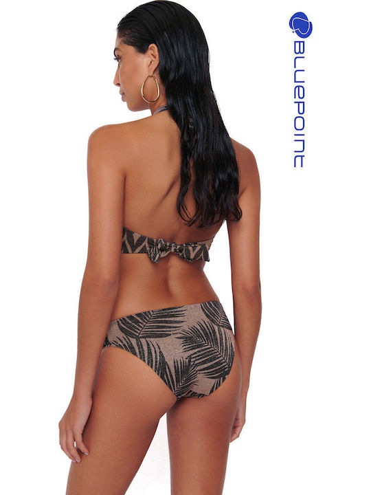 Bikini Triangle C Cup With Padding Floral Beige
