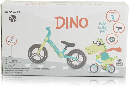 Byox Kids Balance Bike Dino Pink
