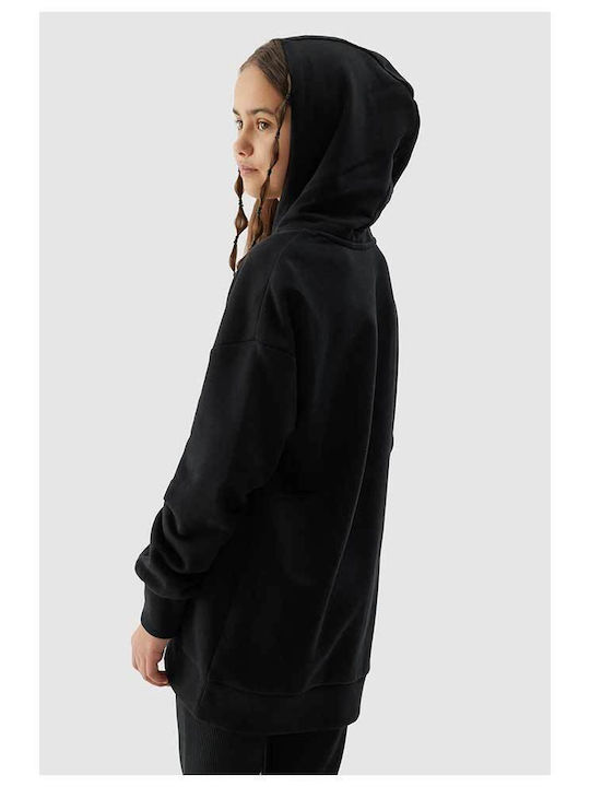 4F Kids Sweatshirt with Hood Black