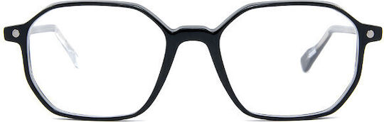 Snob Milano Dino Kids Acetate Prescription Eyeglass Frame Black SNV200C001Z