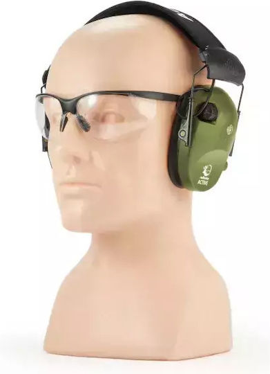 Ηλεκτρονικές Ωτοασπίδες Realhunter Active Pro & Γυαλιά Προστασίας Olive Green
