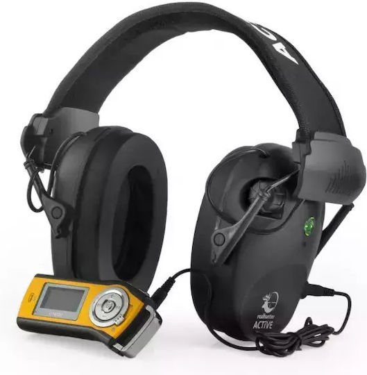 Ηλεκτρονικές Ωτοασπίδες Realhunter Active Pro & Γυαλιά Προστασίας Μαύρο