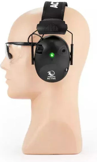 Ηλεκτρονικές Ωτοασπίδες Realhunter Active Pro & Γυαλιά Προστασίας Μαύρο