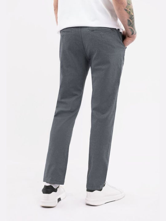 Volcano Men's Trousers Chino Elastic in Regular Fit Grey