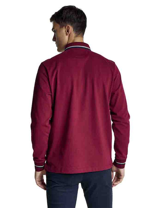 Guy Laroche Herren Shirt Polo Burgundisch