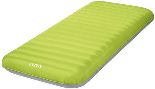 Intex Φουσκωτό Στρώμα Ύπνου Μονό με Ενσωματωμένη Ηλεκτρική Αντλία TrueAire 191x76x17εκ. Πράσινο