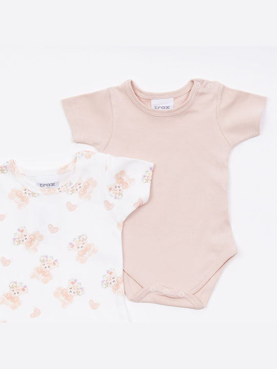 Trax Baby Bodysuit Set White