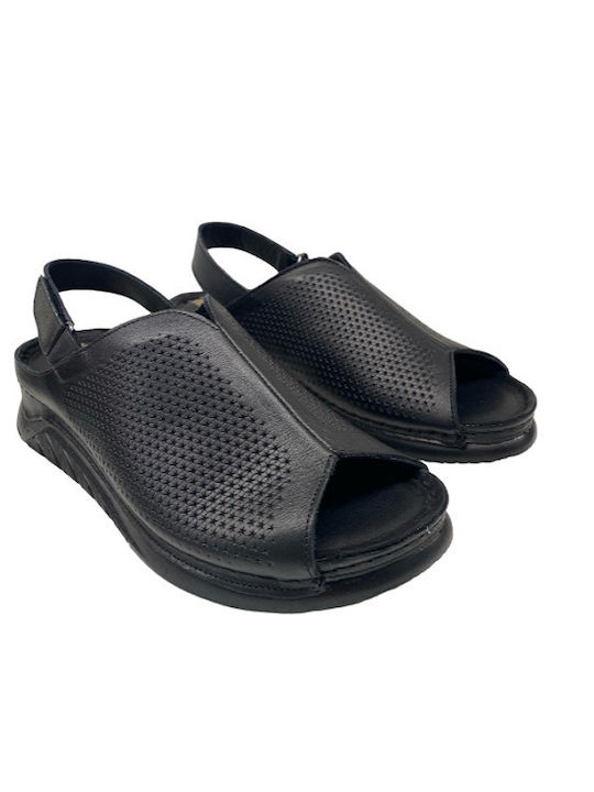 Pace Comfort Women's Flat Sandals Anatomic in Black Color