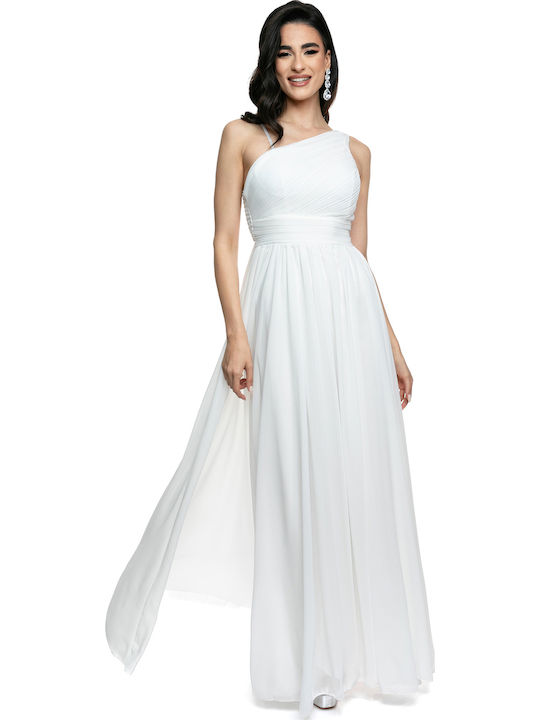One Shoulder Dress Pleated Bust One Shoulder Dress Pleated Bust