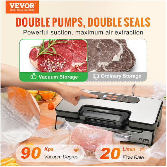 Vevor External Vacuum Sealer with Maximum Sealing Length 300mm