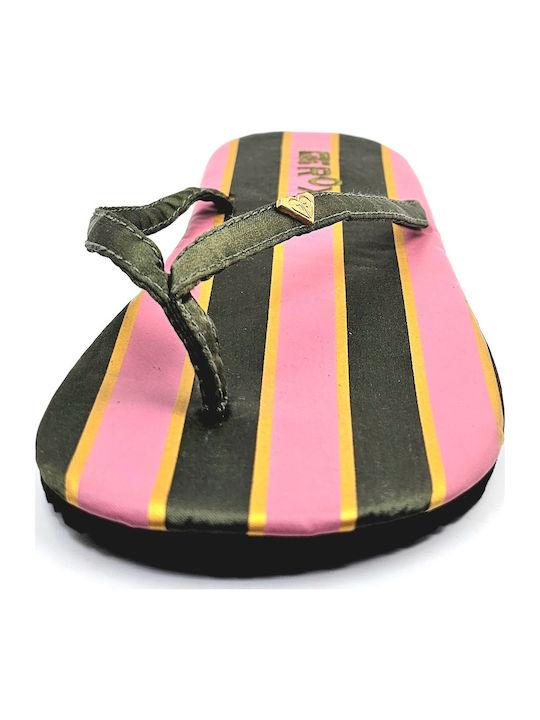 Roxy Xuwsl133/bronze Sofia Women's Flip Flops Cypress Pink Mustard