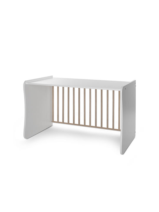 Lorelli Pătuț Bebeluși Multifuncțional Maxi Plus Alb / verde lăptos pentru Saltea 62x110cm