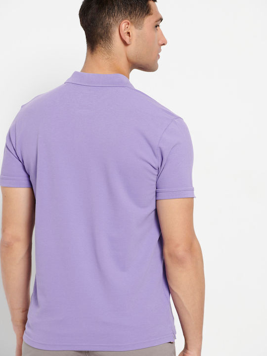 Garage Fifty5 Men's Short Sleeve Blouse Polo Hyacinth