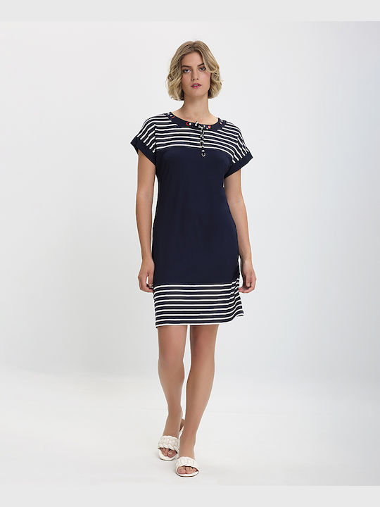 Kleid Mini Blau Riga Clarina Mini Blau Riga Kleid