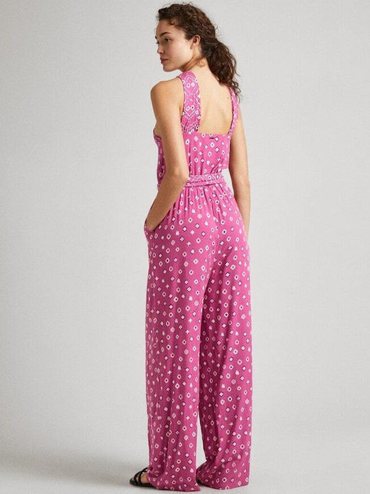 Pepe Jeans Γυναικεία Ολόσωμη Φόρμα Ροζ