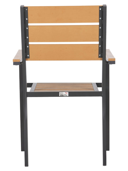 Gartenstühle Aluminium Saga Anthrazit 55x55x86cm