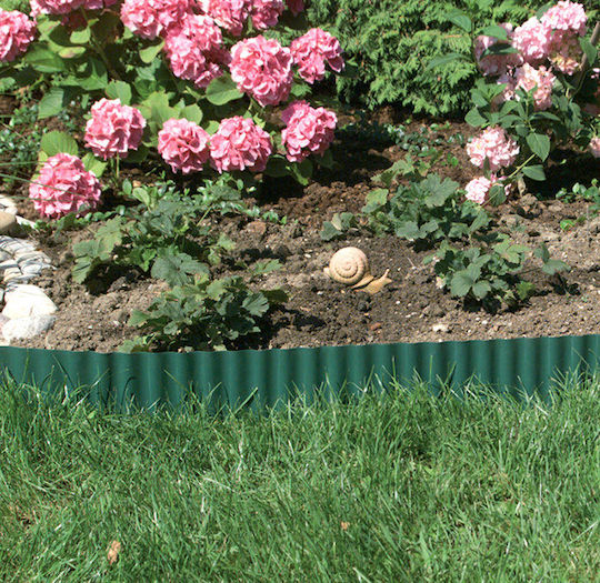 Hydrostab Kunststoffgartenbordüre in Schwarz Farbe x15cm